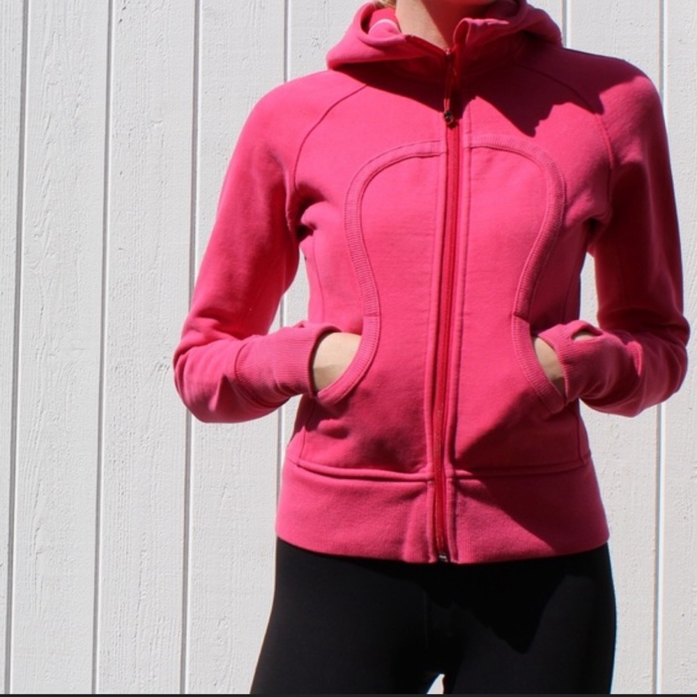 Lululemon pink scuba full zip hoodie